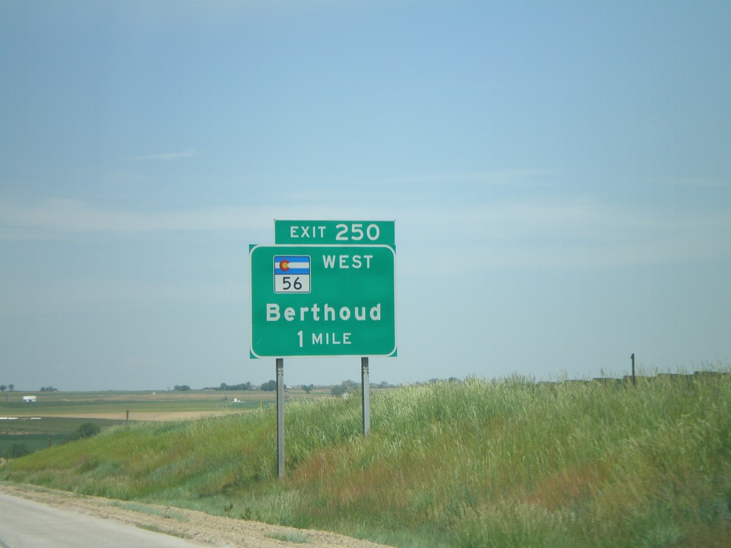 I-25 North - Exit 250