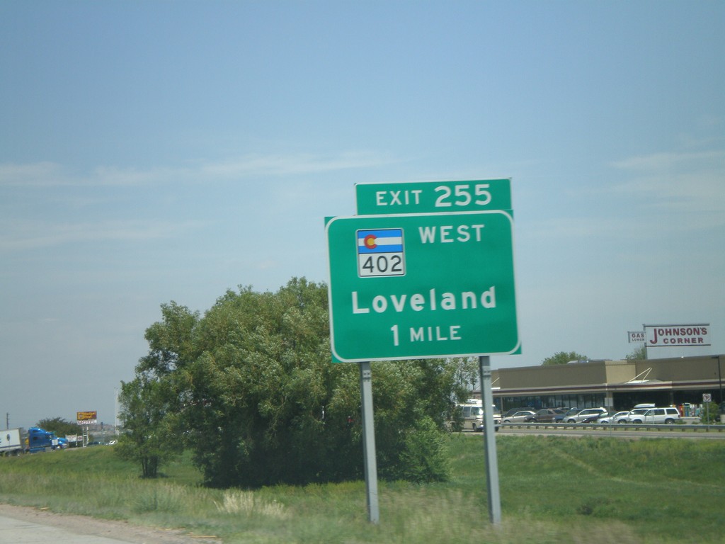 I-25 North - Exit 255