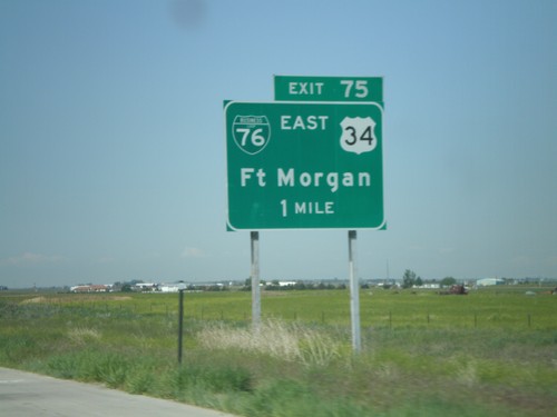 I-76 West - Exit 76