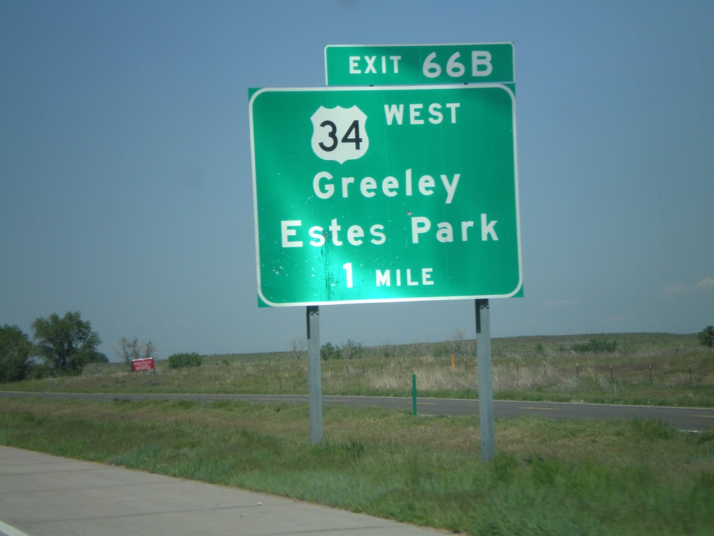 I-76 West - Exit 66B