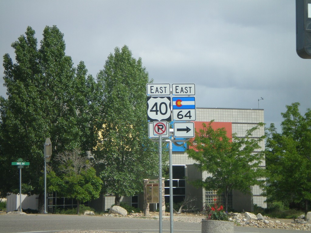 US-40 East at CO-64 East