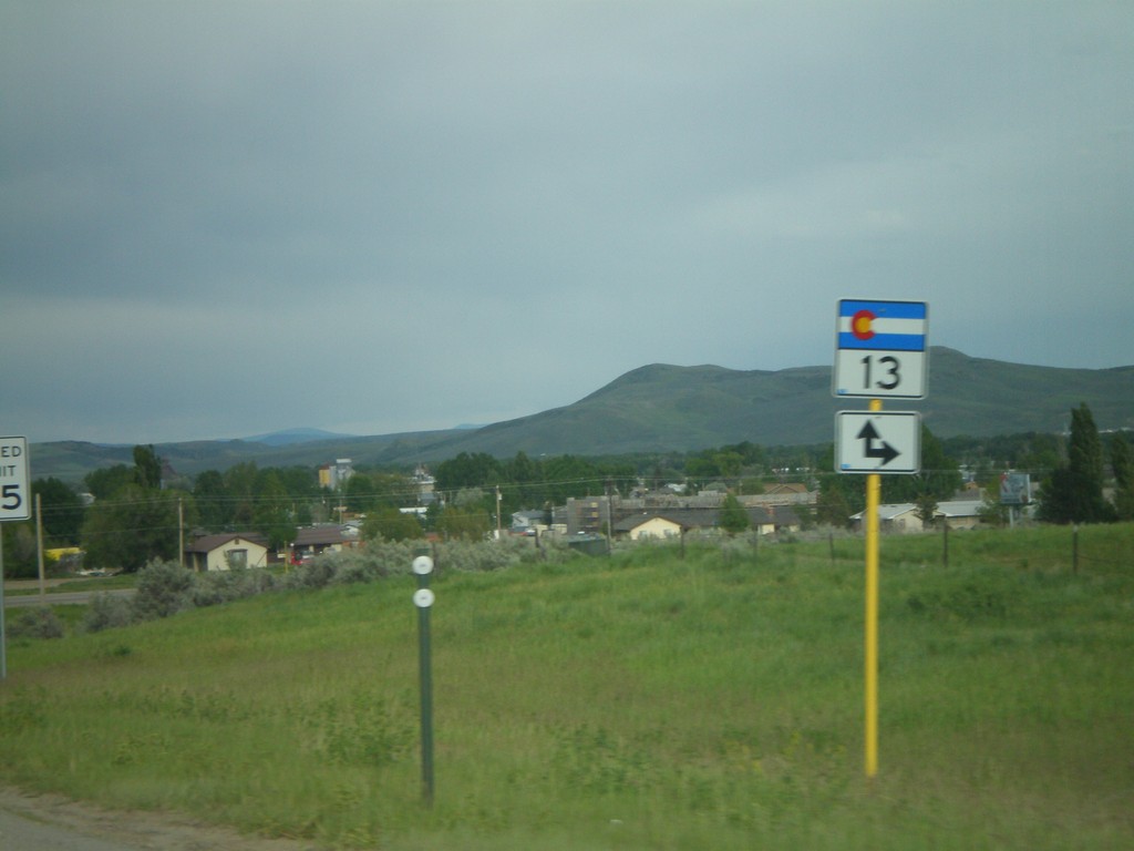 US-40 East at CO-13 South Jct.