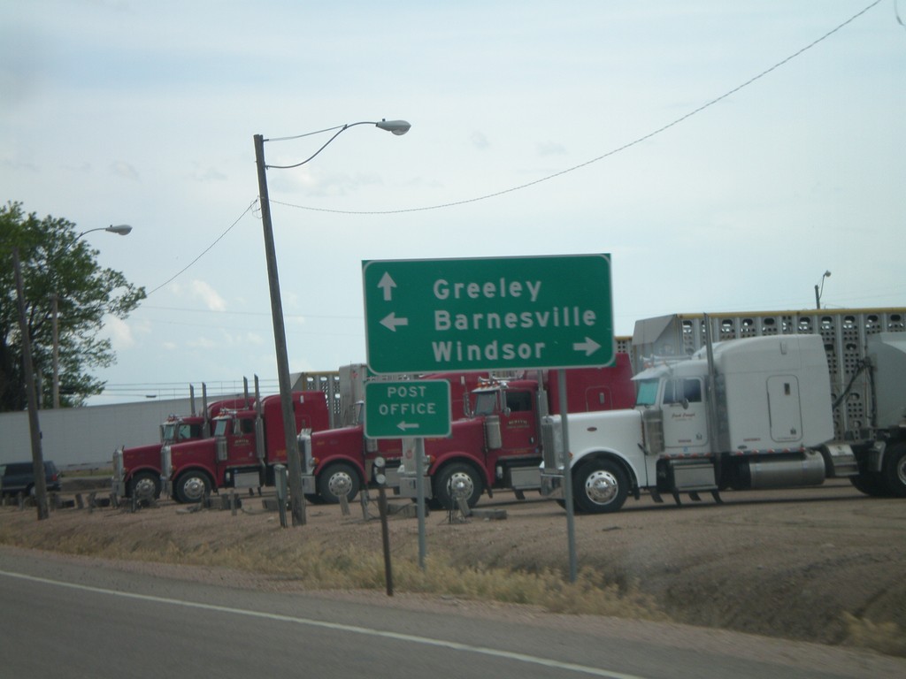 US-85 South Approaching CO-392