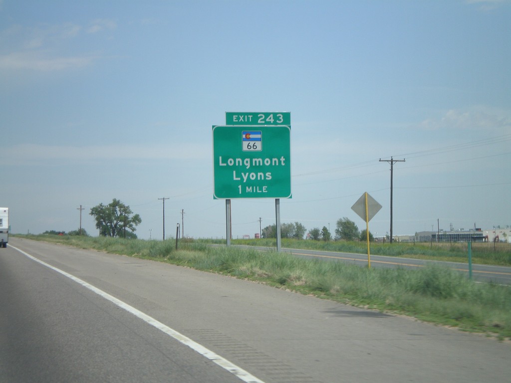 I-25 North - Exit 243