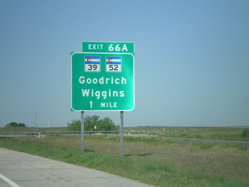 I-76 West - Exit 66A