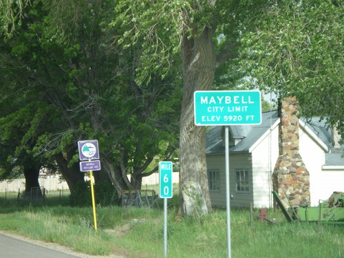 US-40 East - Maybell City Limit