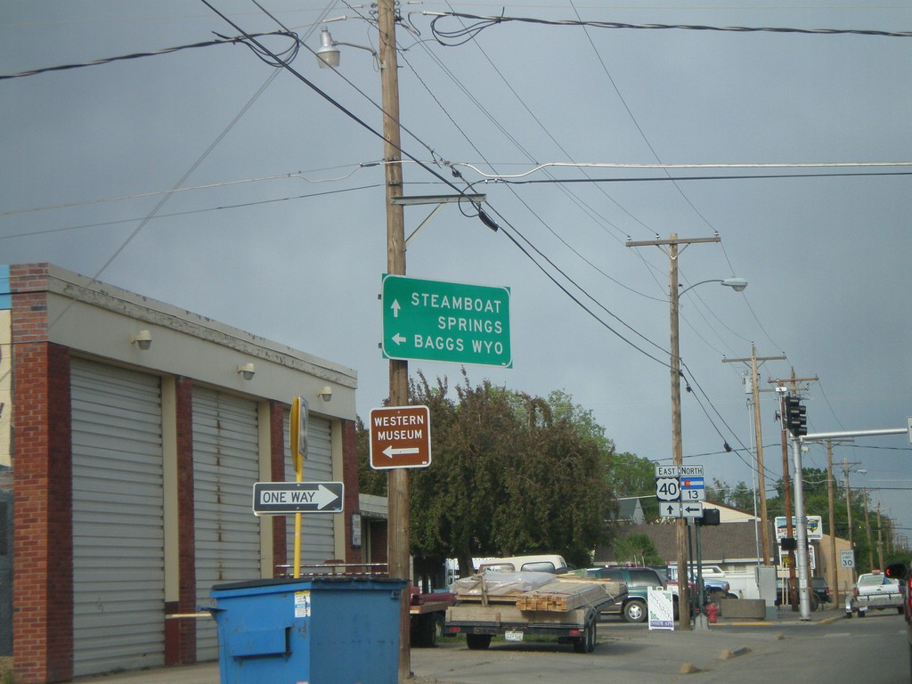 US-40 East at CO-13 North