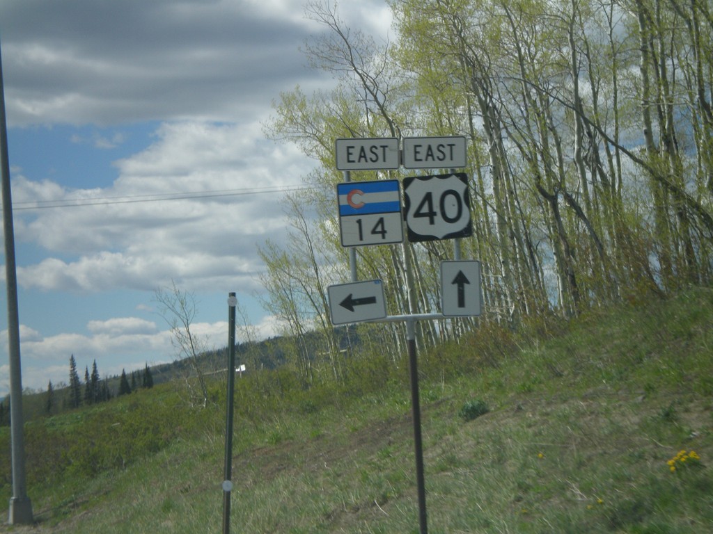 US-40 East at CO-14 East