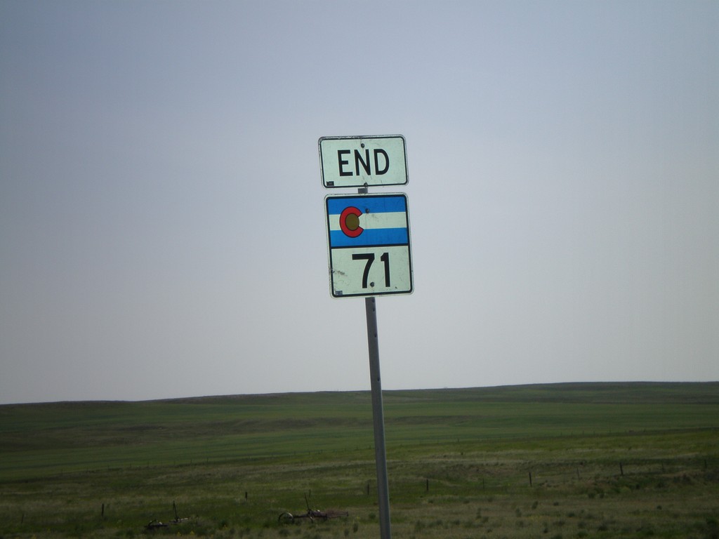 End CO-71 North - CO/NE Line