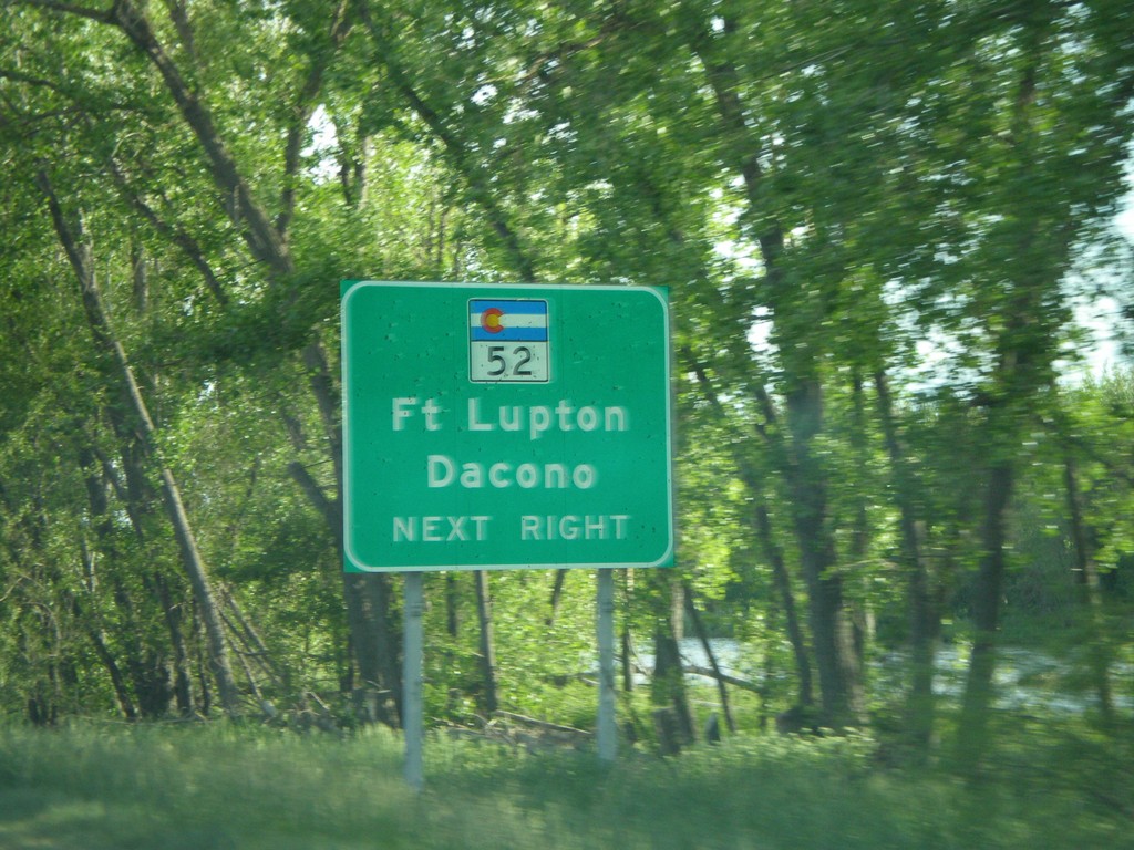 US-85 South Approaching CO-52