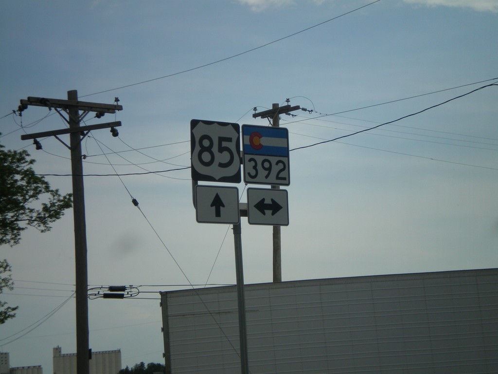 US-85 South at CO-392