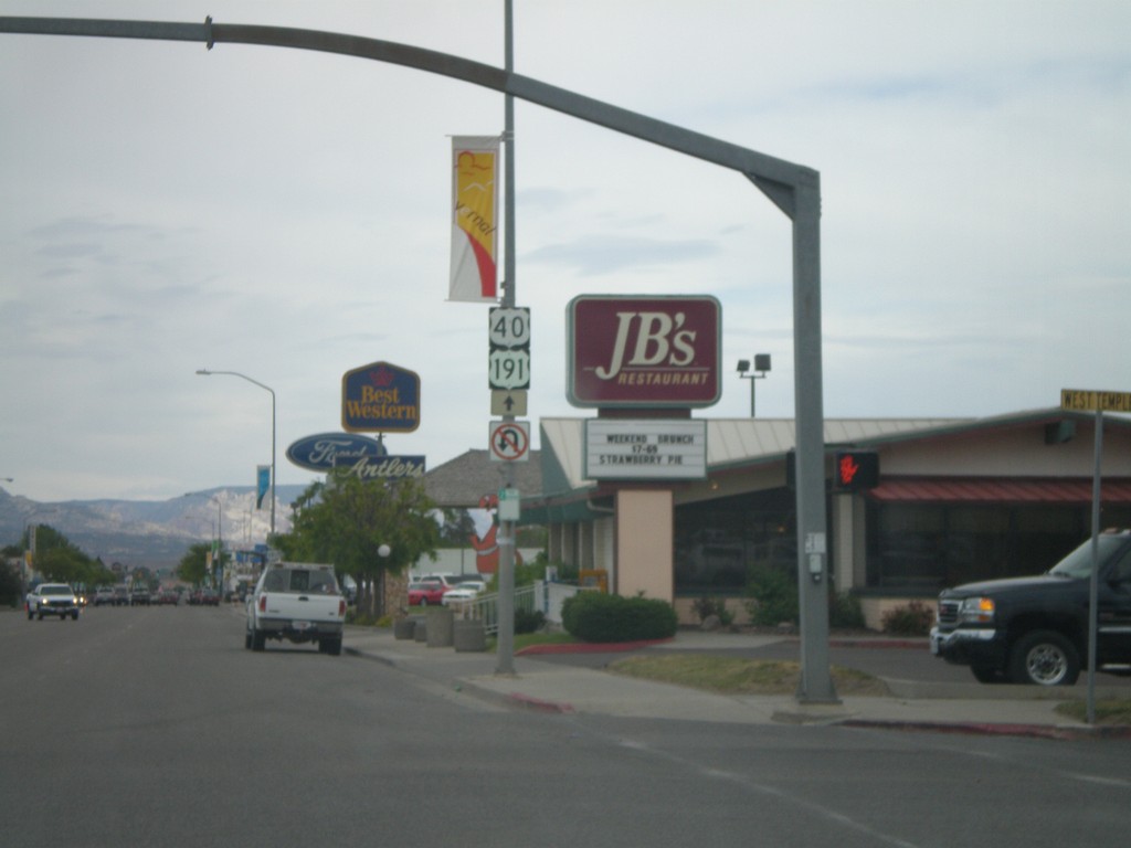 US-40 East/US-191 North - Vernal