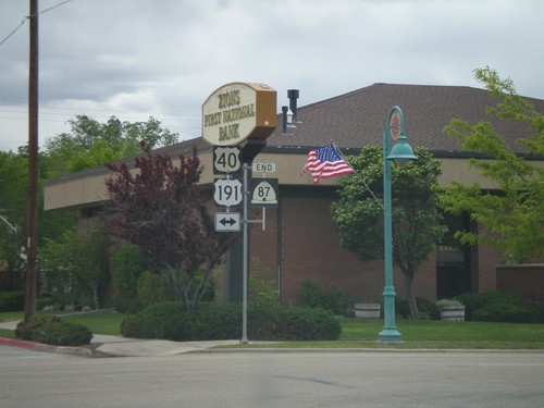 End UT-87 South At US-40/US-191