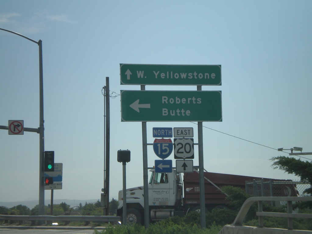 US-20 East at I-15 North (Exit 119)