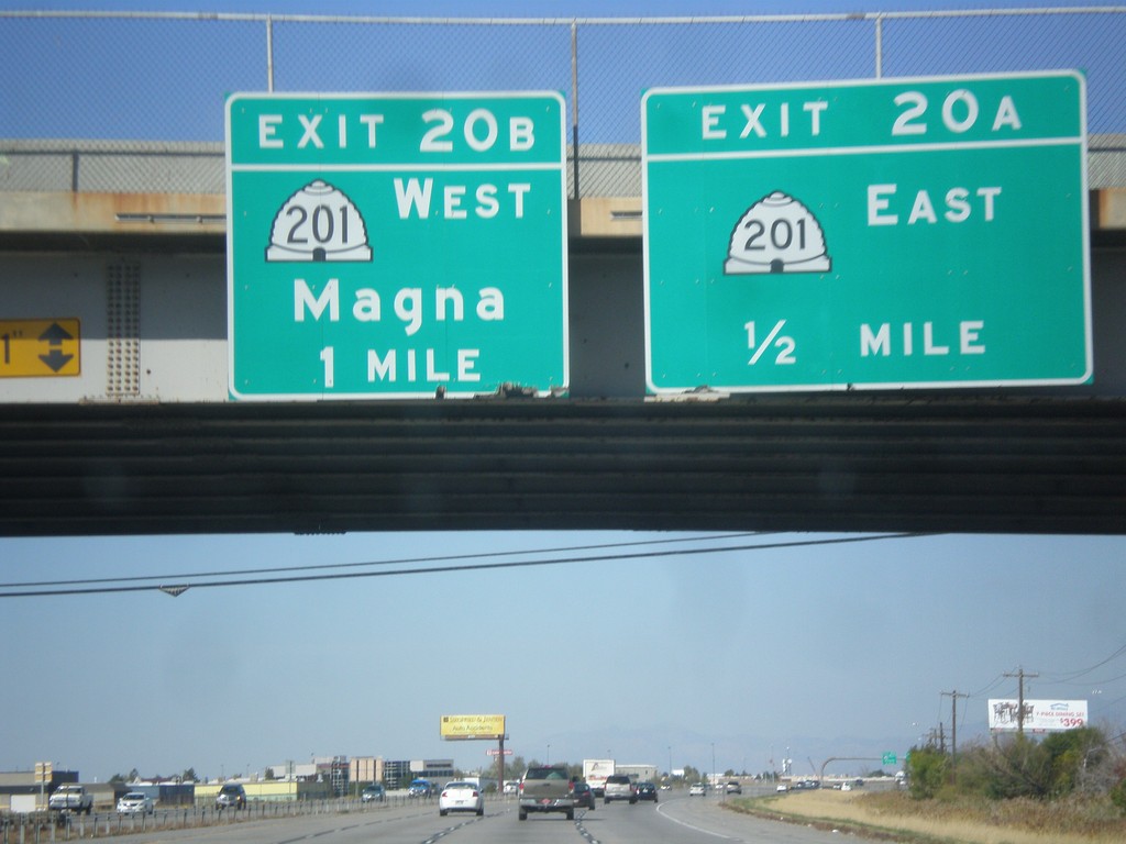 I-215 North - Exits 20A and 20B