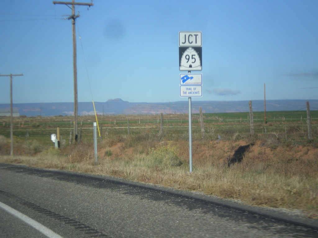 US-191 South Approaching UT-95