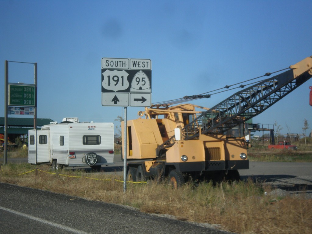 US-191 South at UT-95