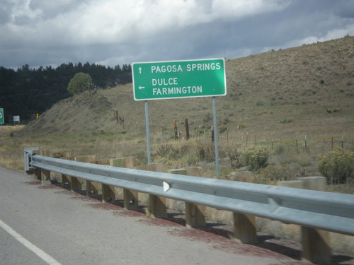 US-64 West/US-84 North Approaching Split