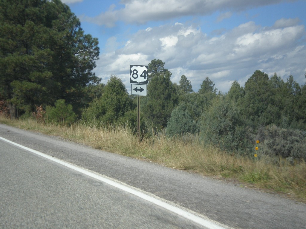 US-64 West Approaching US-84