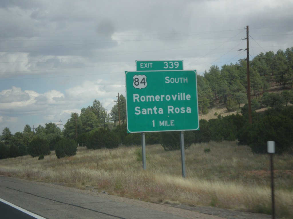 I-25 North - Exit 339