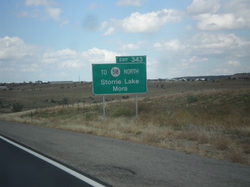 I-25 North Approaching Exit 343