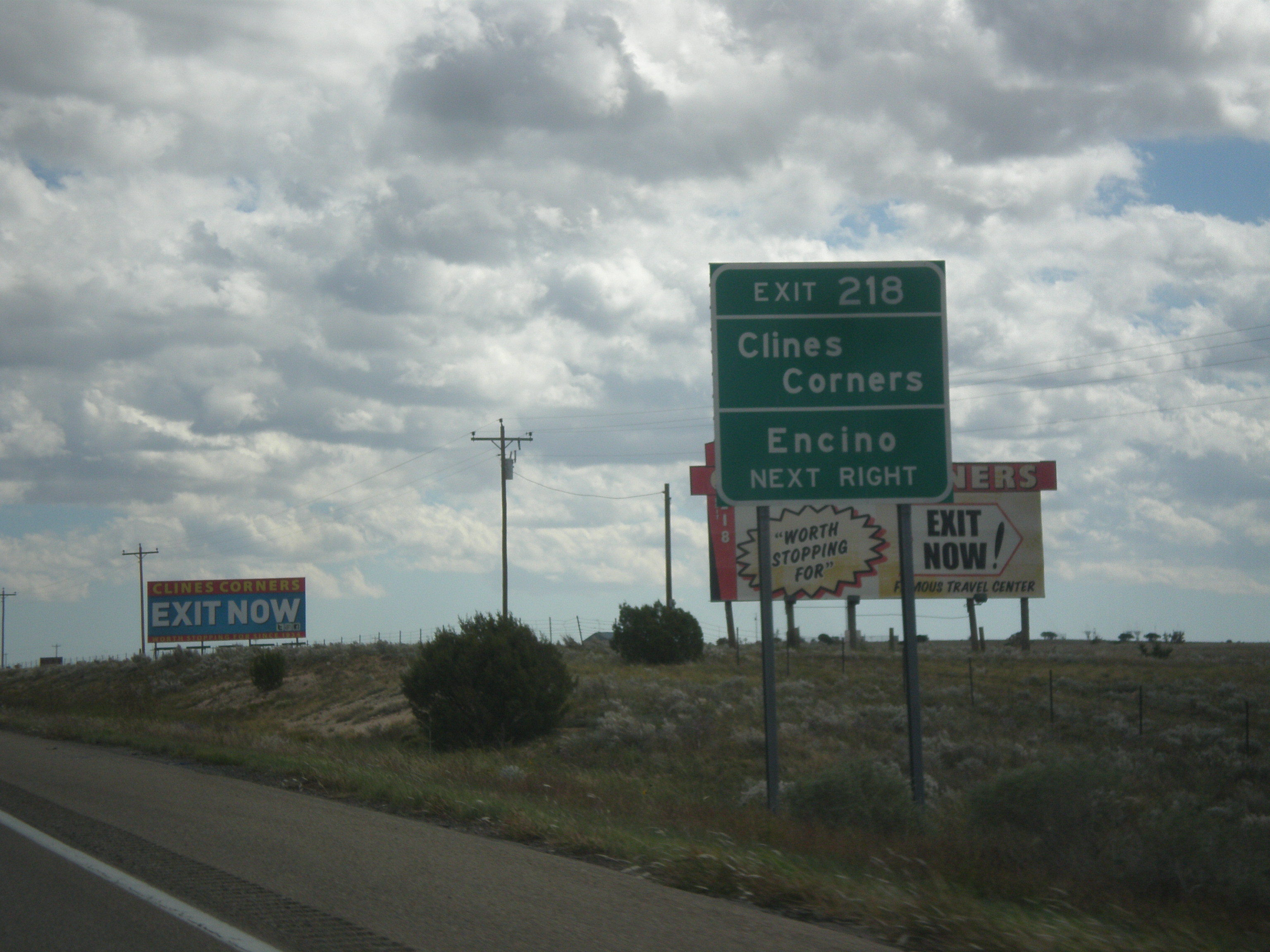 Exit 218 Highway Signs