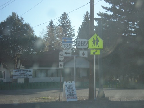 US-285 South at CO-136