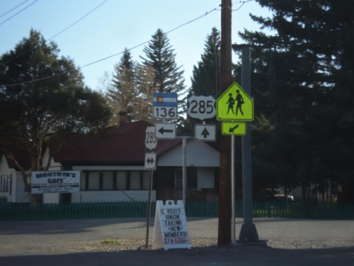 US-285 South at CO-136