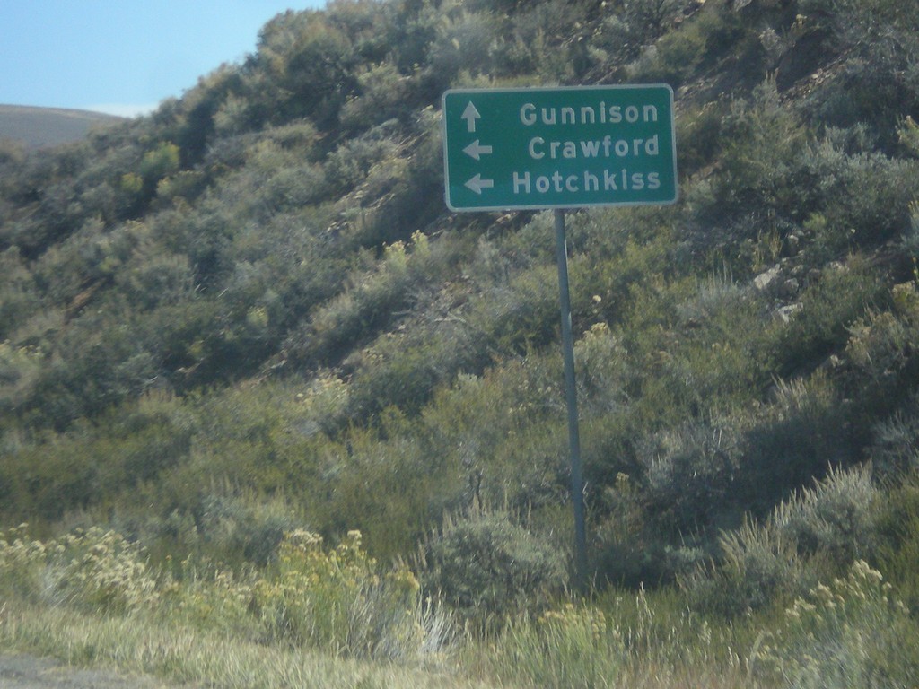 US-50 East Approaching CO-92