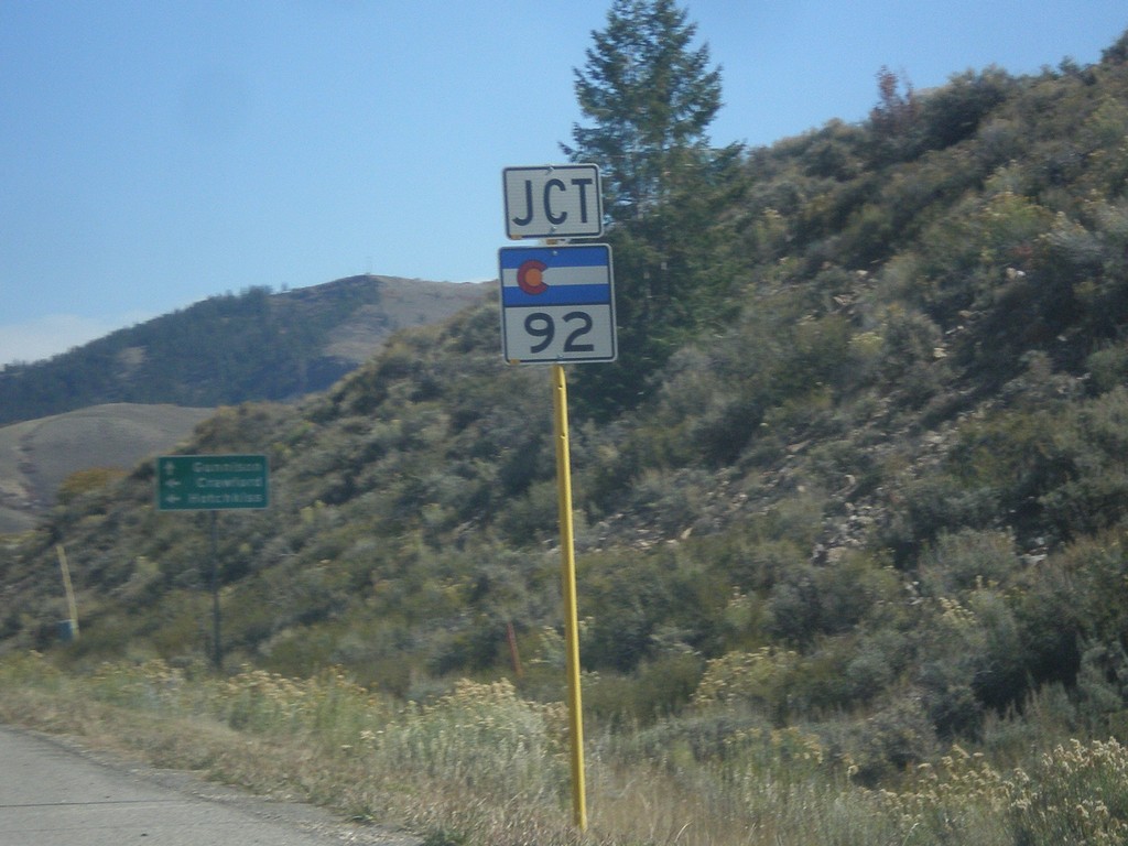 US-50 East Approaching CO-92