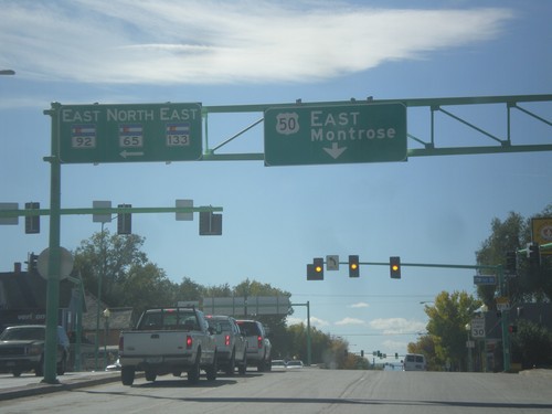 US-50 East at CO-92/CO-65/CO-133