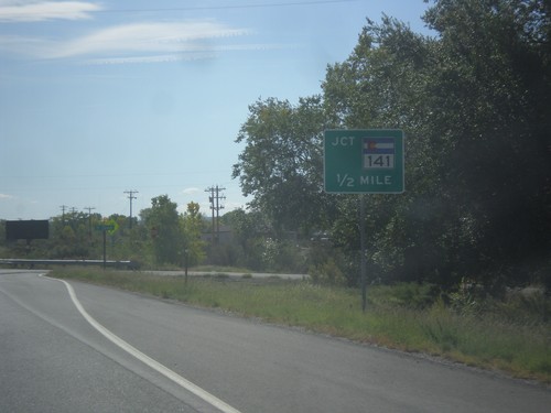 US-50 East Approaching CO-141