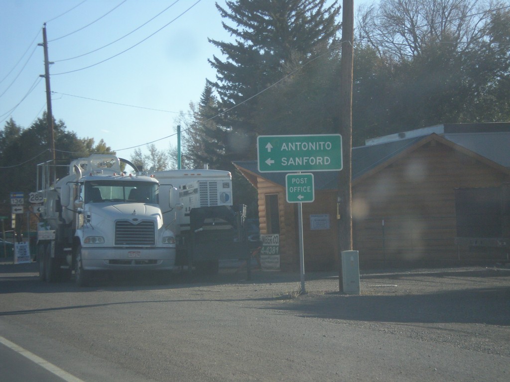 US-285 South Approaching CO-136