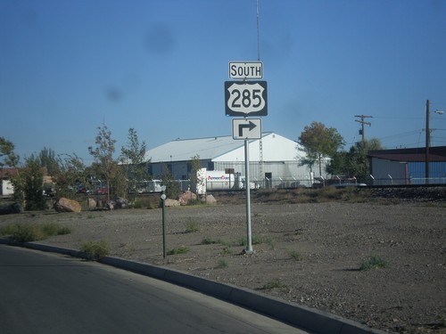 US-160 West/US-285 South Approaching US-285 South