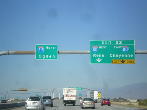 I-215 North Approaching I-80