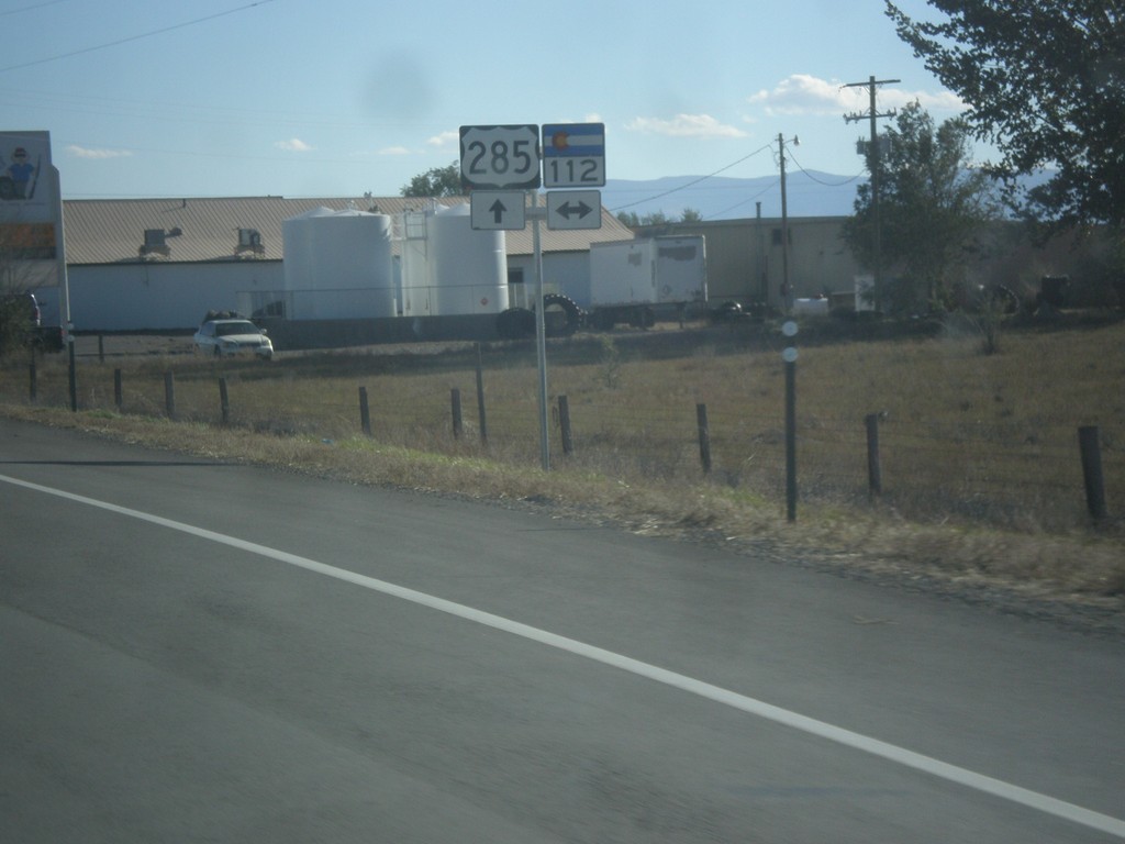 US-285 South Approaching CO-112