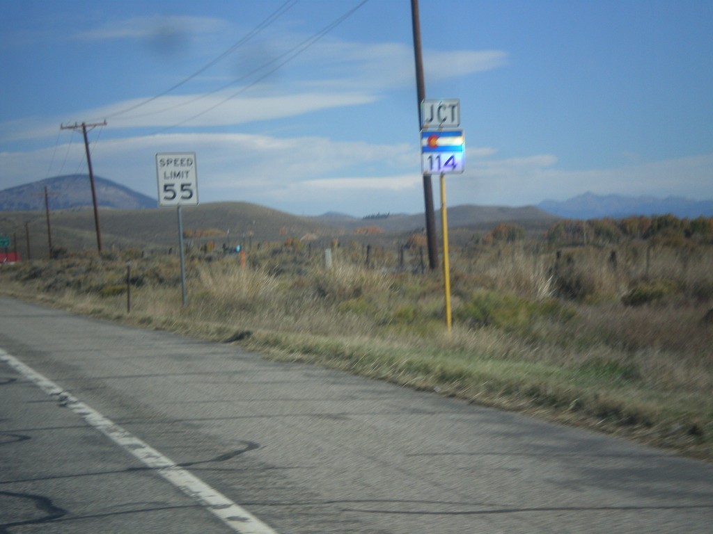 US-50 East Approaching CO-114