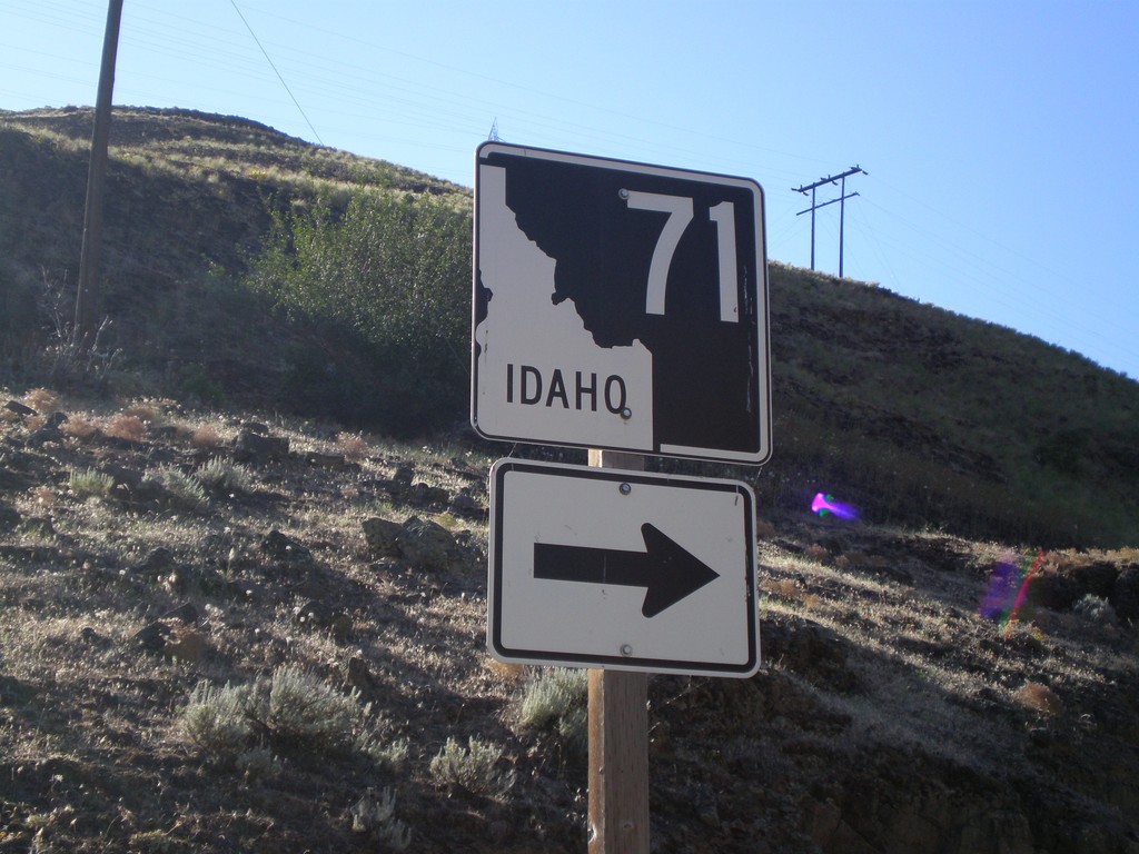 ID-71 North - Idaho/Oregon Line