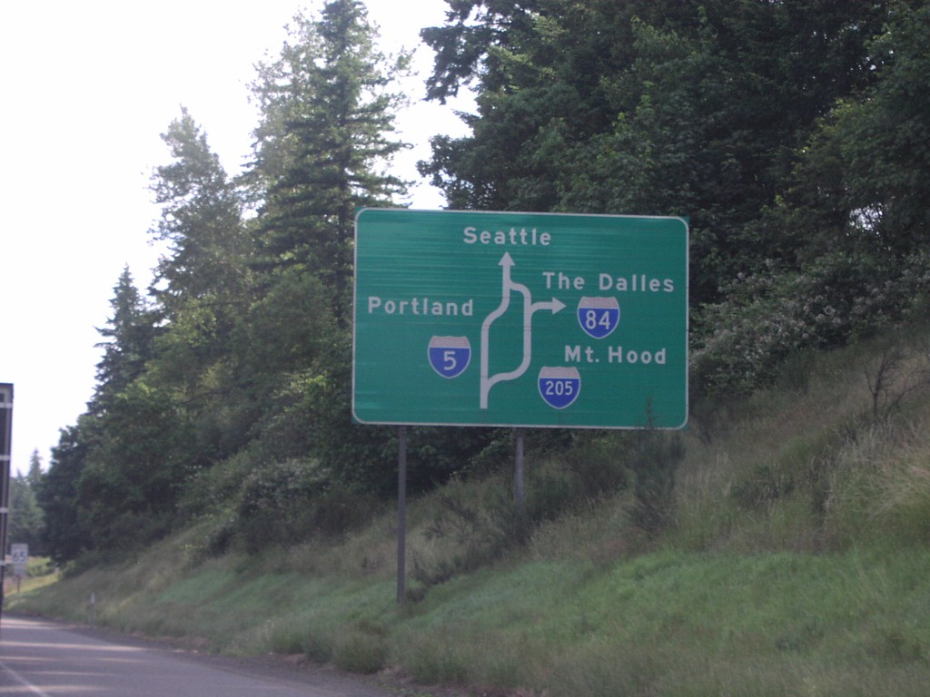 I-5 North Portland Route Diagram