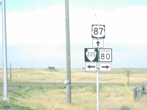 US-87 North at MT-80 and MTS-223