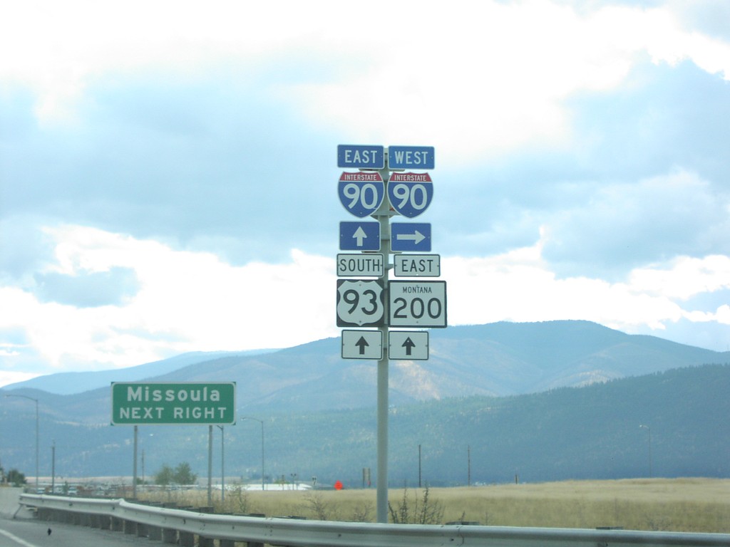 US-93 South/MT-200 East At I-90