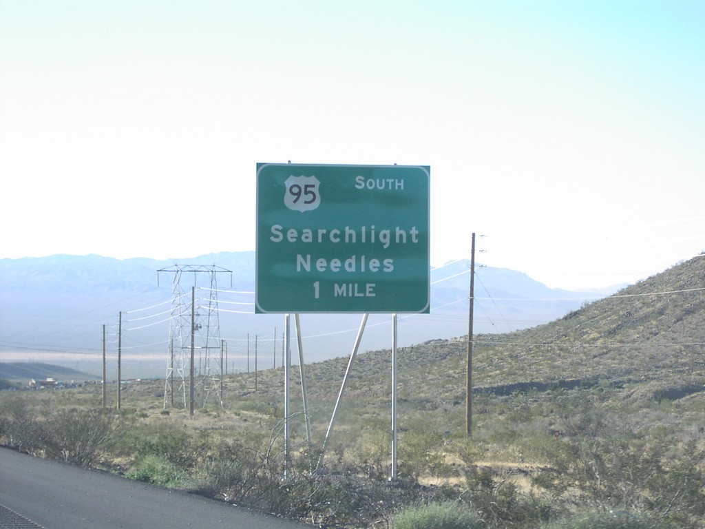 US-95/US-93 South at US-95 South