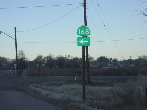 US-395 South at CA-168 East