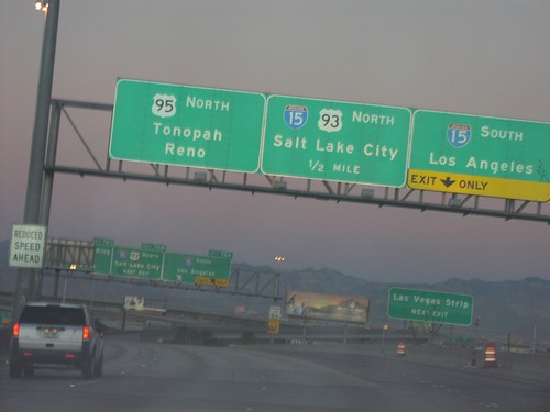 End I-515 North at I-15 and US-95