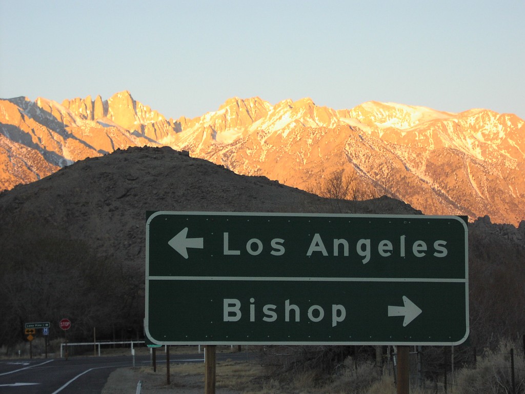 End CA-136 West at US-395