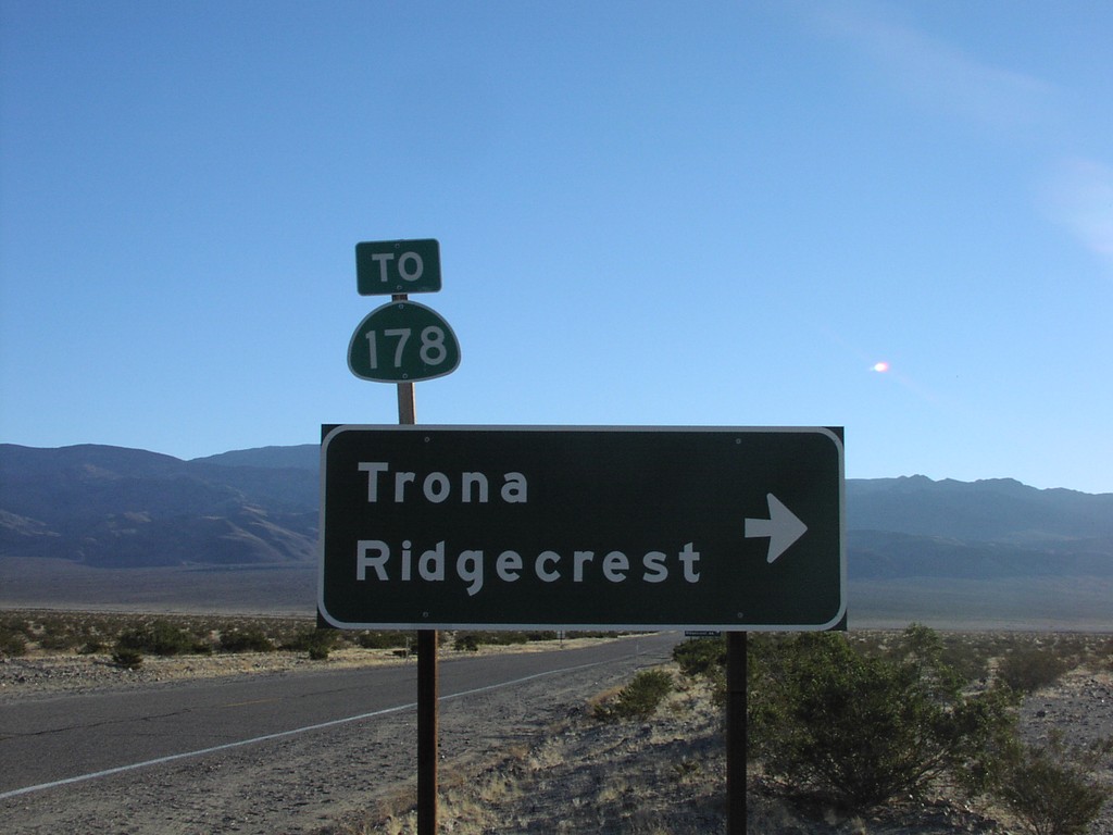 CA-190 East To CA-178 Trona/Wildhorse