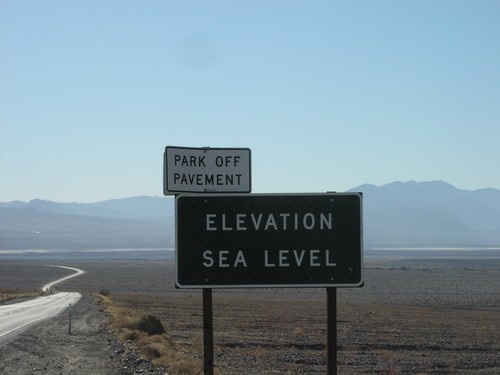 CA-190 East - Elevation Sea Level