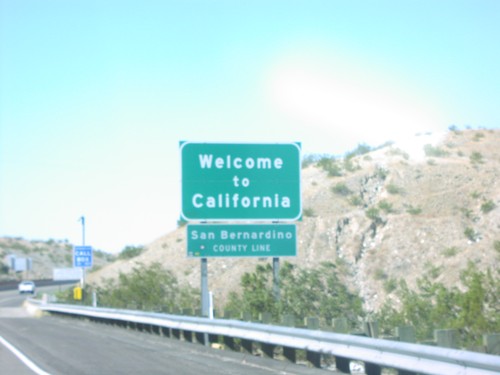 I-40 West - Welcome To California