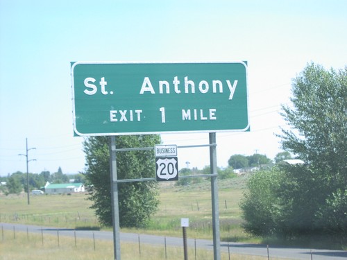 US-20 East St. Anthony Exit