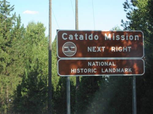 I-90 West For Cataldo Mission Use Exit 39